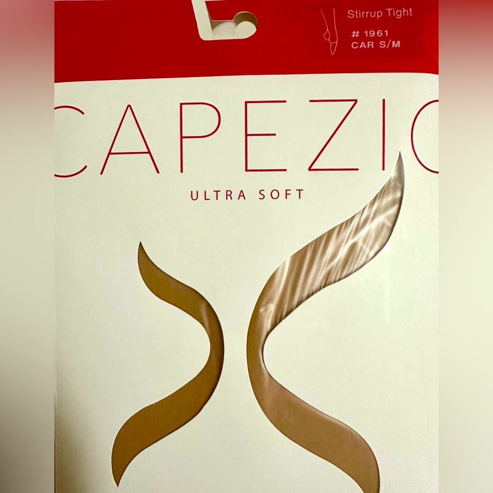 New Capezio Women’s Stirrup Tights -Caramel Size S/M
